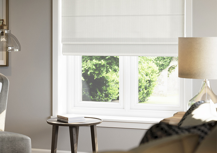 Laura Ashley Candy Stripe, Steel - Roman Blind - Image 5